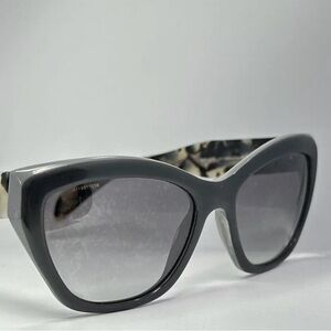 Vintage Y2K PRADA Avant Garde Gray Cat-Eye Sunglasses